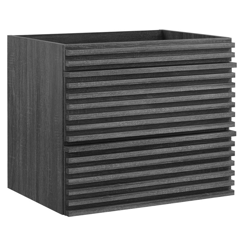 Modway Render 23.5" Wall Mounted Single Bathroom Vanity Base Only