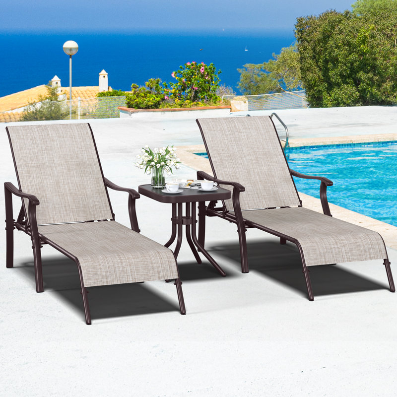 Cathy Outdoor Recliner with 5 adjustable Positions 