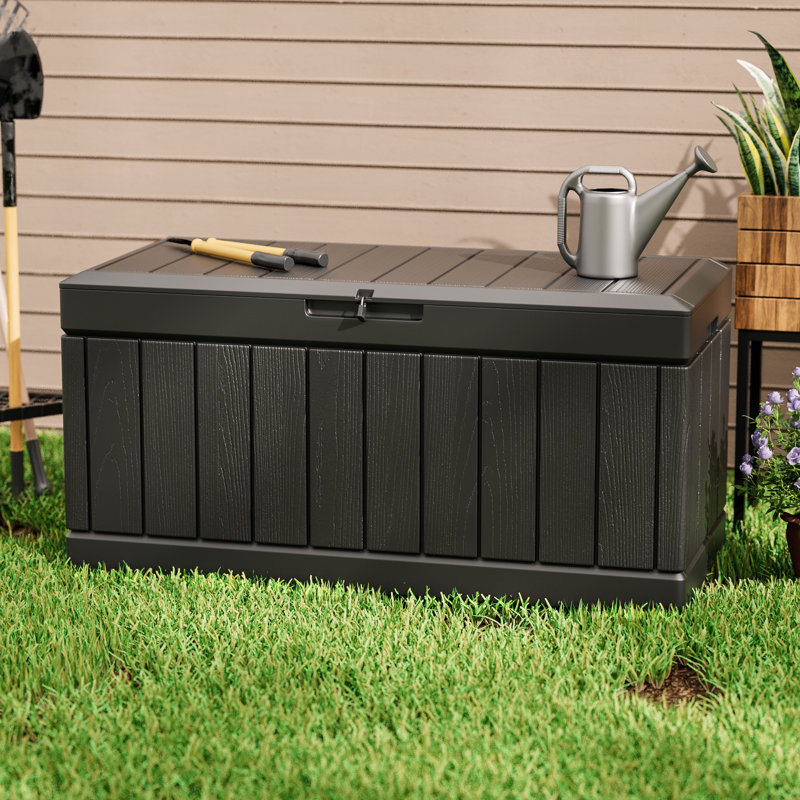 Incomplete Furmax 45.66'' W 90 Gallons Water Resistant Lockable Deck Box