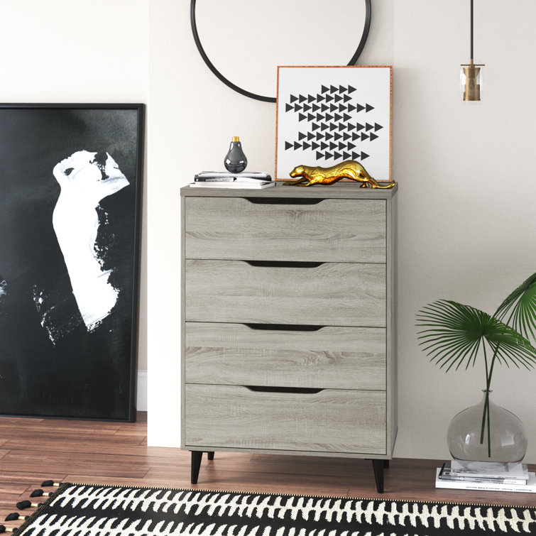 *similar to stock photo*top is cracked*Olivar 34'' W 4 - Drawer Dresser