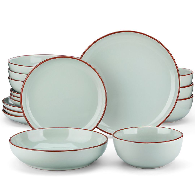 Jhori 16 Piece Stoneware Dinnerware Set - Service for 4