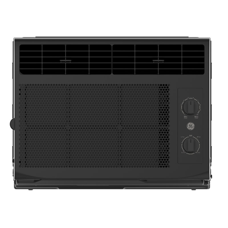 GE 5,000 BTU Mechanical Window Air Conditioner For Small Rooms Up To 150 Sq Ft., Black