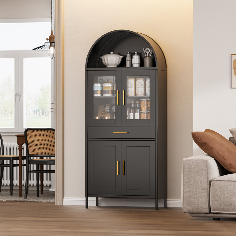 Similar)30.71 In. W X 72.83 In. H X 15.35 In. D Arched Steel Freestanding Cabinet With Drawer And Adjustable Shelves In