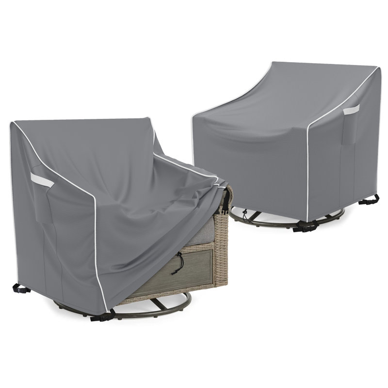 outdoor swivel lounge chair cover 2 pack waterproof outdoor patio chair covers