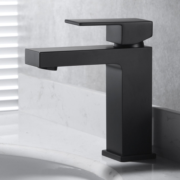 KSB1112MB Single Hole Bathroom Faucet with Drain Assembly, Single Handle Bathroom Sink Faucet with Pop-up Drain Stopper