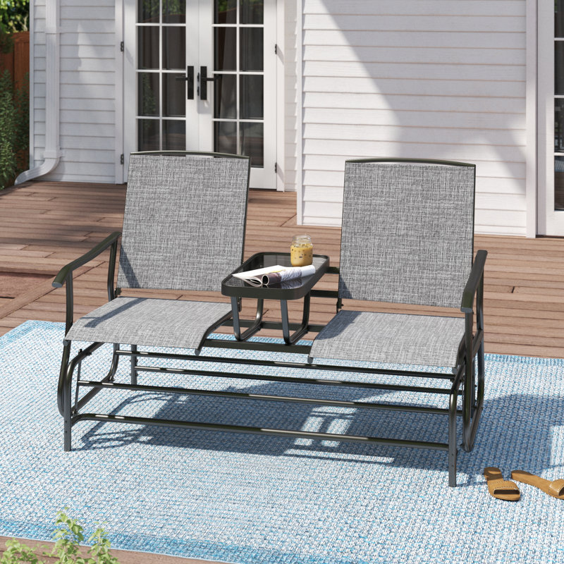 Auyeung Patio 2-Person Glider Bench