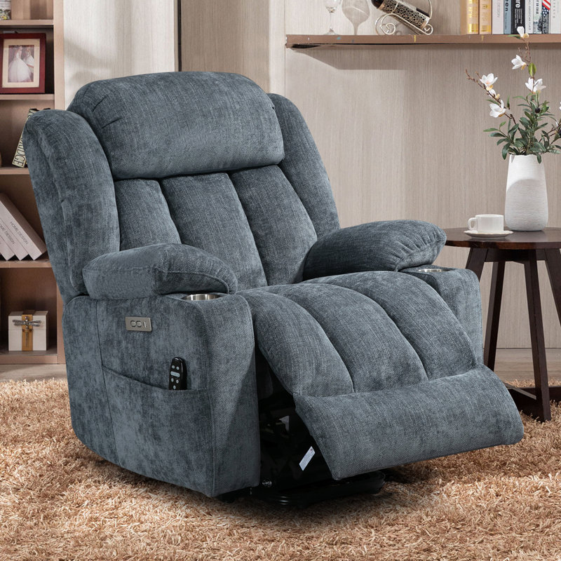 Azelle Power Lift Chair Recliners Infinite Position with Massage,heat,cup Holder