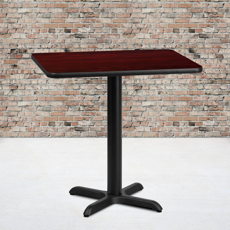 Jaramillo Rectangular Laminate Table Top with Standard or Bar Height Table Base
