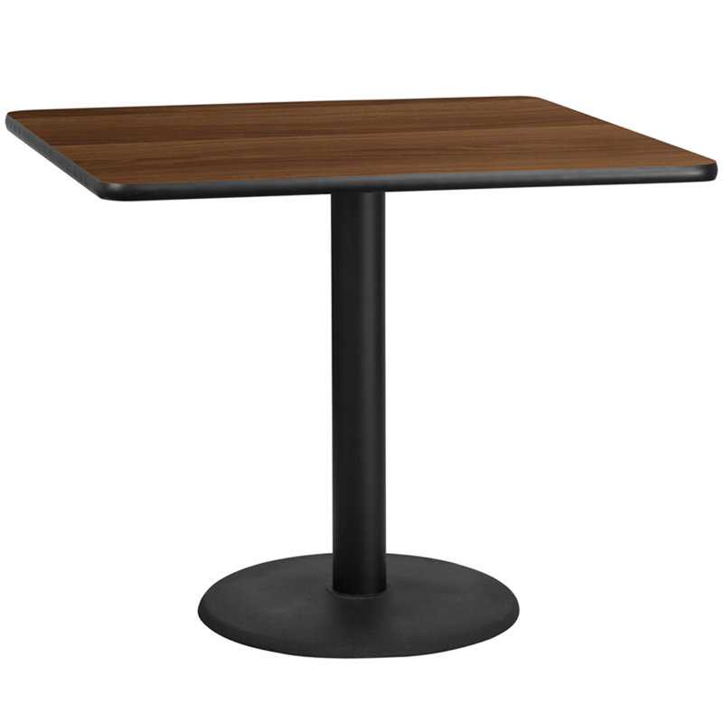 ( incomplete/ only top) Jack Square Laminate Table Top with Table Height Base 43.12\" H x 42\" W 