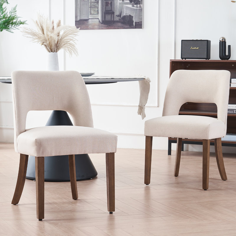 Similar,incomplet)Nakenzie Upholstered Back Side Dining Chair (Set of 2)