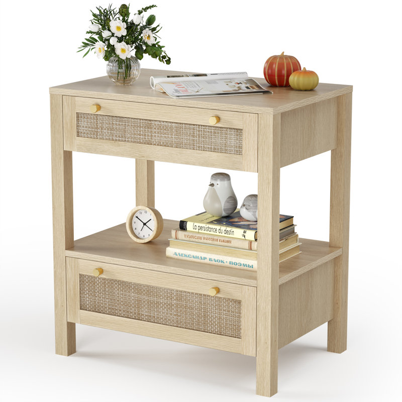 Fernwood Rattan Nightstand SAME TYPE OF CONCEPT NOT EXACT 