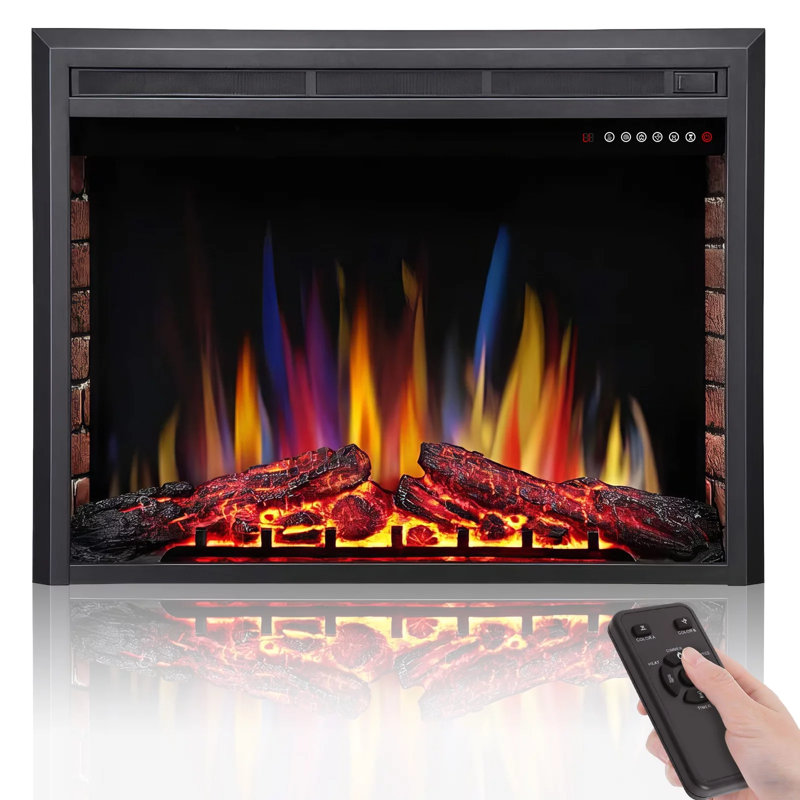 SIMILAR TO A Insert Electric Heater With Touch Screen, Colorful Flame And Classic Black