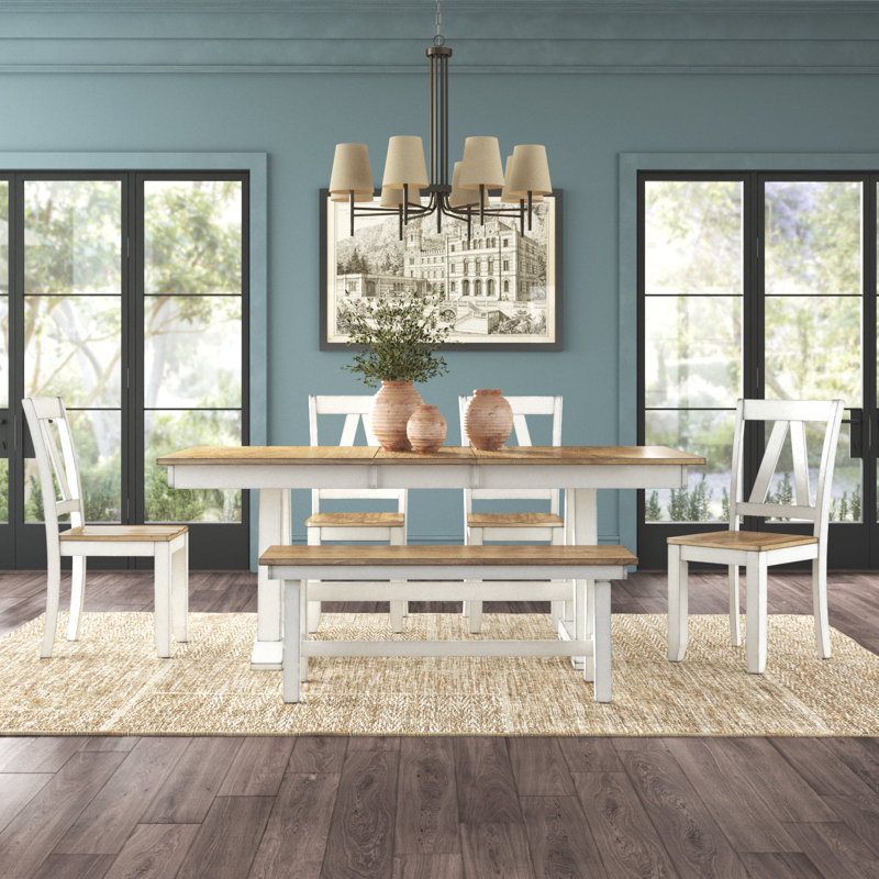Not exact Keswick 6 Person Dining Table Set w/ 18\" Butterfly Leaf