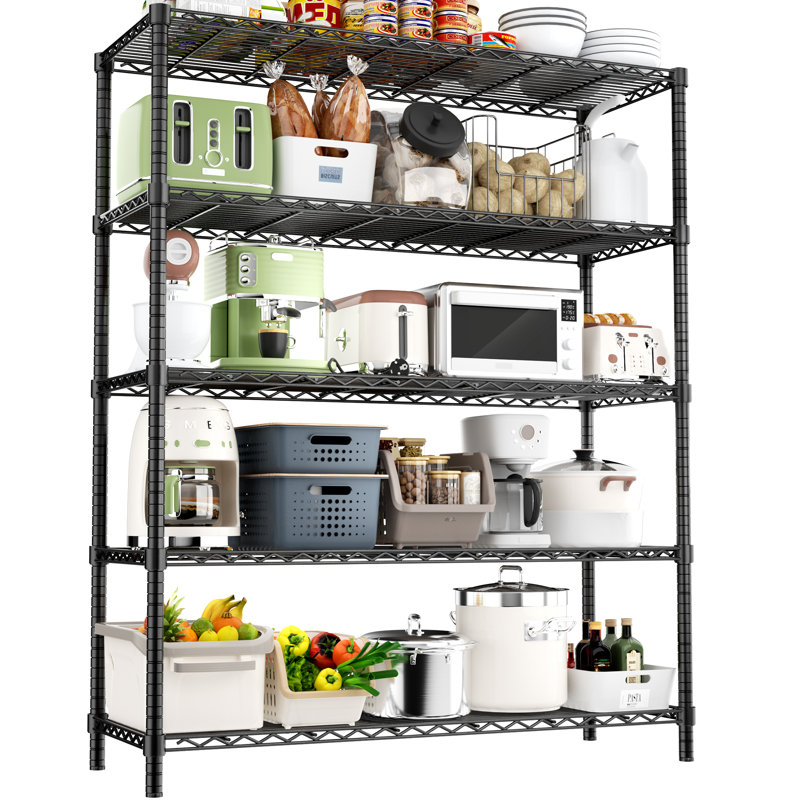 height-adjustable garage wire shelving unit for kitchen, laundry room, pantry, warehouse, basement
incomplete 