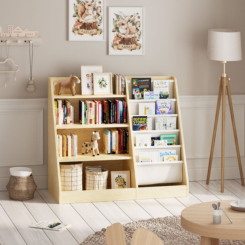 (incomplete) Maggiorina Kids Standard Bookcase, Storage Book Rack, Organizer Cabinet, Book Display