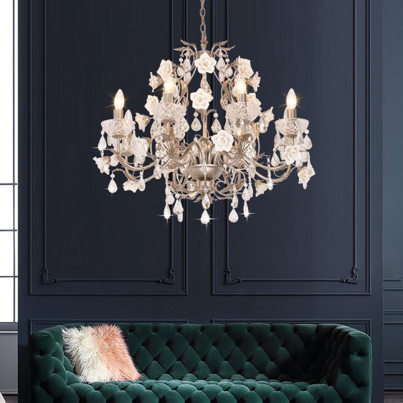 Ree 8 - Light Candle Style Empire Chandelier Luxury Crystal Chandelier
