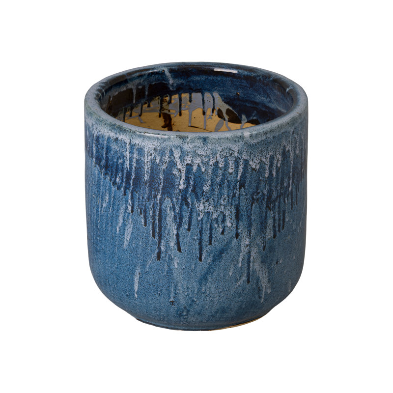 BARREL PLANTER, QUIN BLUE
