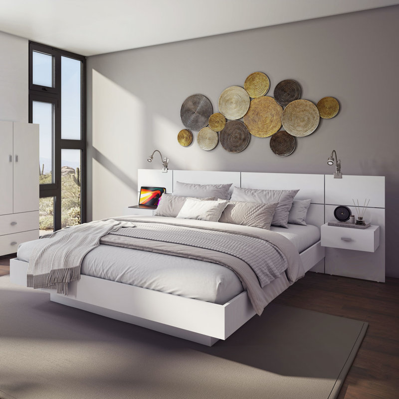 Incomplete Modern Siedlewski Bedroom COLLECTION (Set of 4)