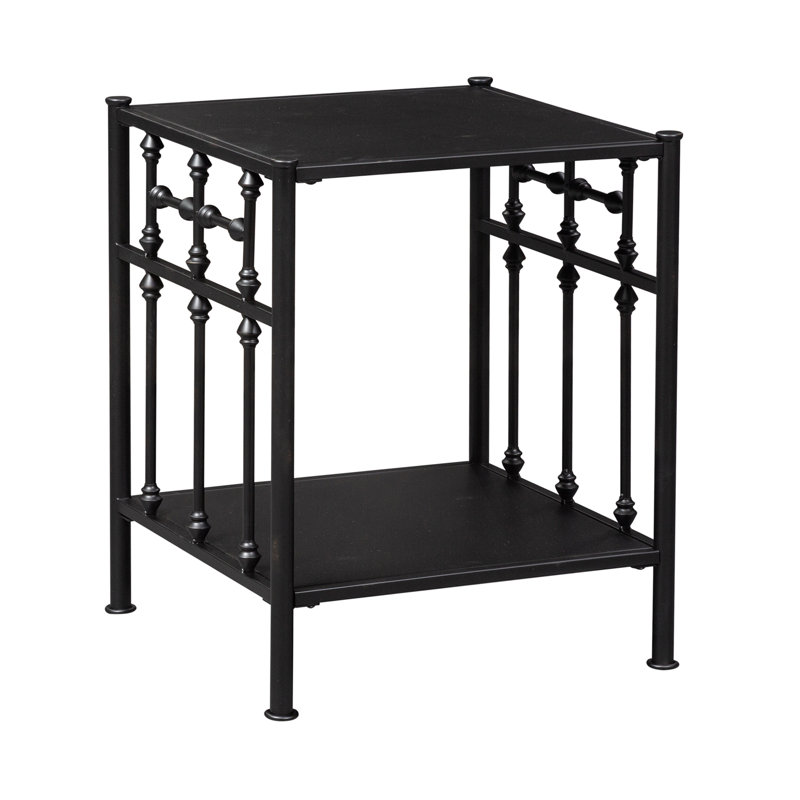 Similar to Edmund Vintage Open Metal Nightstand w/ Spindles
