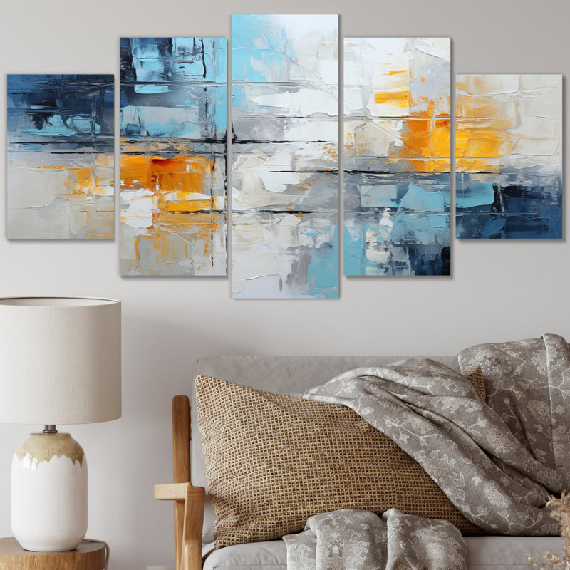 " Collage Frozen Snow III " 5 - Pieces