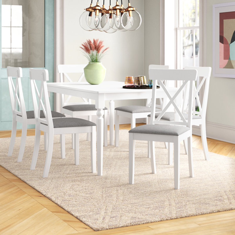 Arcuri 6 - Person Four Leg Dining Set INCOMPLETE 