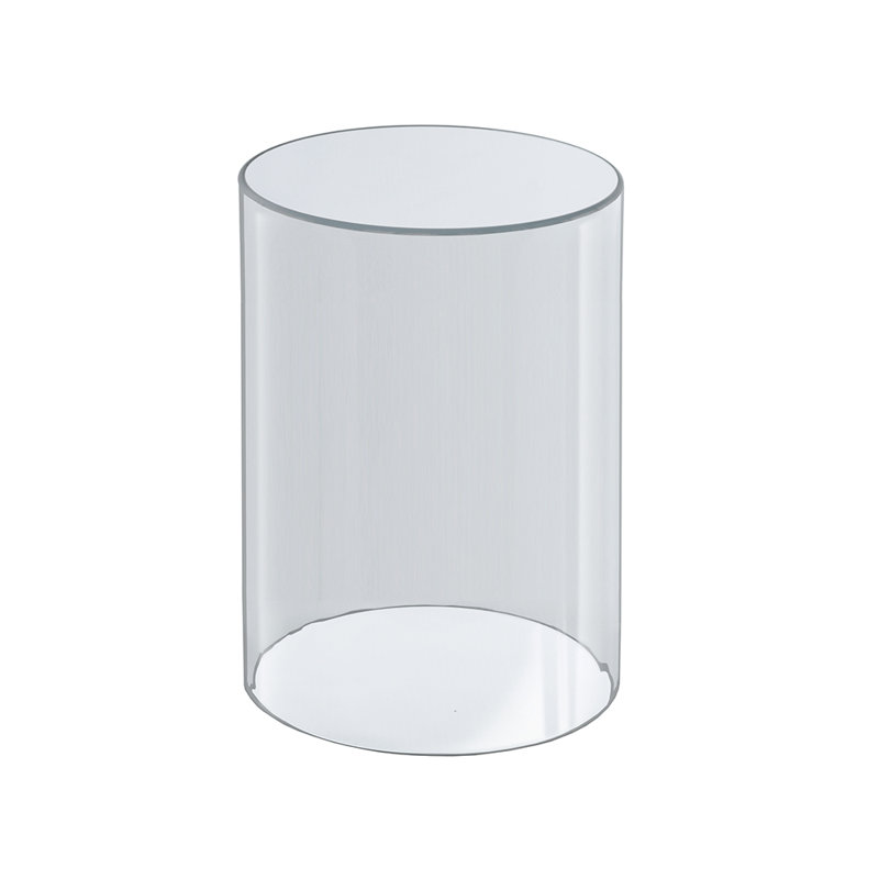 Clear Acrylic Cylinder Display, Plastic Round Container and Riser, 6"W x 10"H