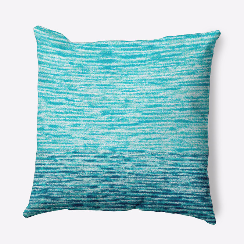 Beach Vacation Striped Reversible Throw Pillow
