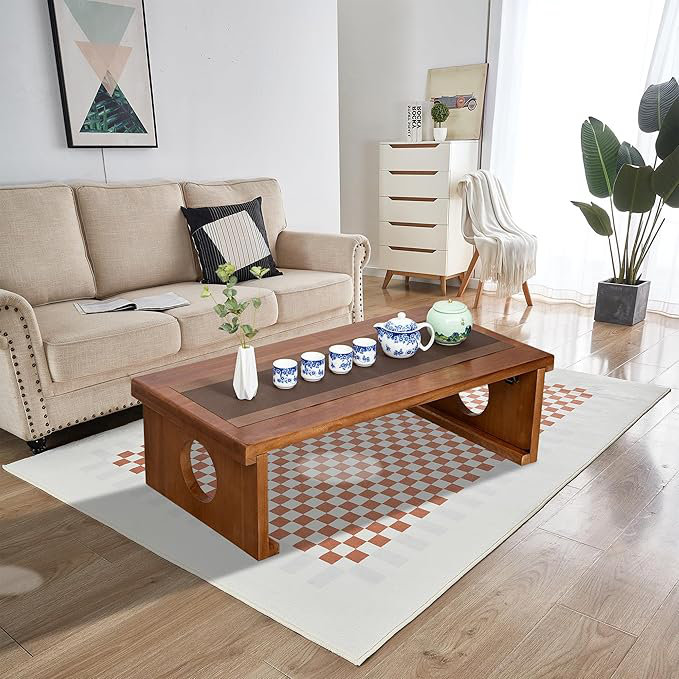 Coffee Table,Folding Japanese Floor Table, Coffee Table, Minimalist Tatami Table, Suitable For Living Room,Dining Room, Etc. (39.4?X19.7?X11.8?)