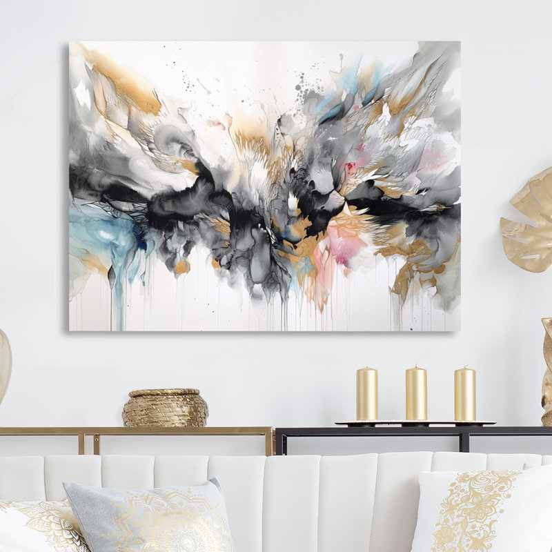 similar to stock photo White and Grey Geometric Depths II - Modern Geometric Metal Wall Decor