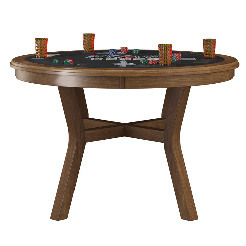 gillette round solid wood dining and poker table
incomplete 