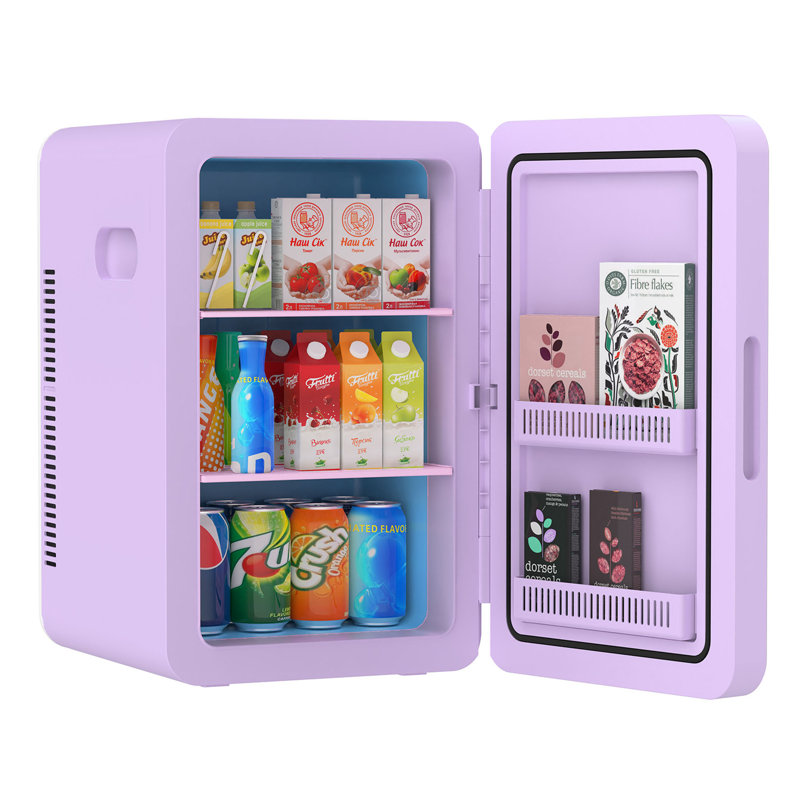 22l mini fridge for bedroom, portable cooler & warmer compact refrigerators for skin care, beverage, cosmetics, food, drinks, office desk dorm room