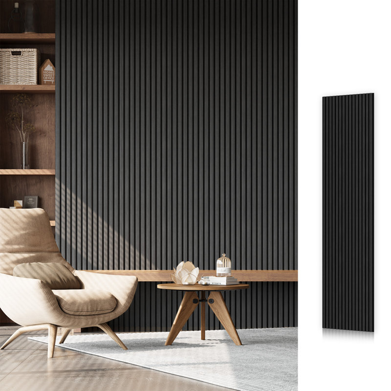 106" x 20.5" 3D Acoustic/Sound proof Wood Slat Wall Panel (1 pack)