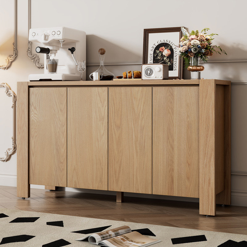 Retro 59" Wide Rectangular Buffet Table