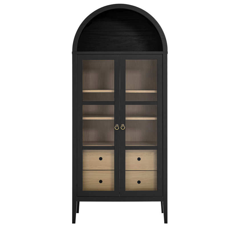 modway nolan arched display cabinet