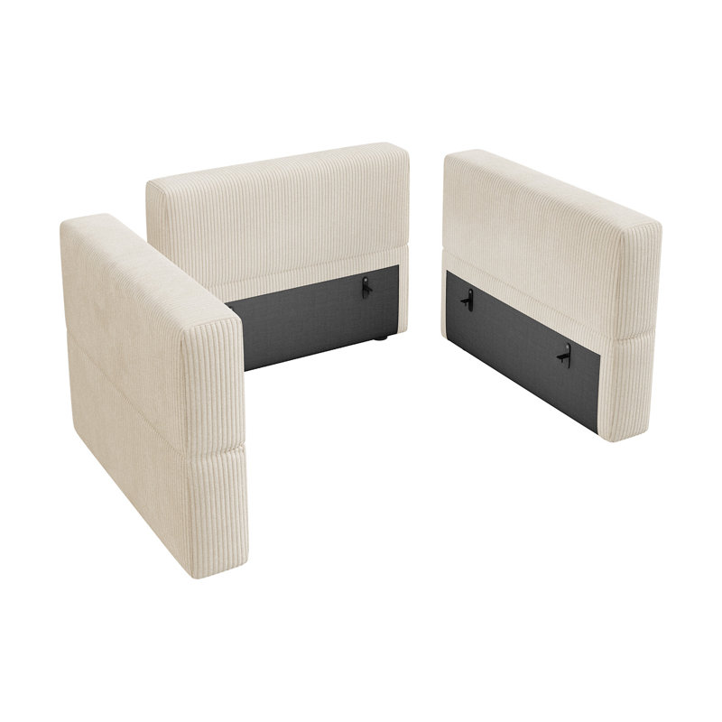 Honbay Armrest Module For Corduroy Modular Sofa
