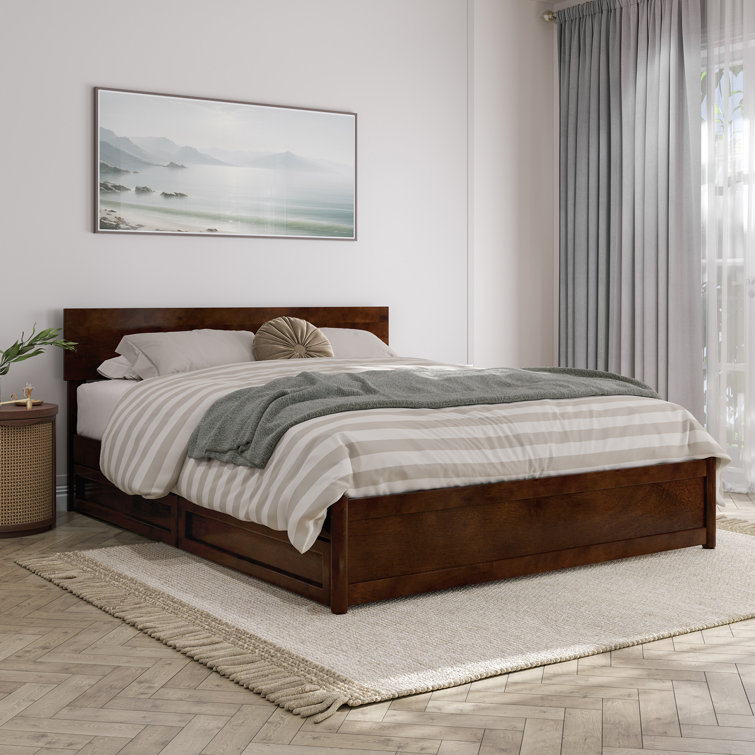 Lamecia Solid Wood Platform Storage Bed SIMILAR TO STOCK PHOTO