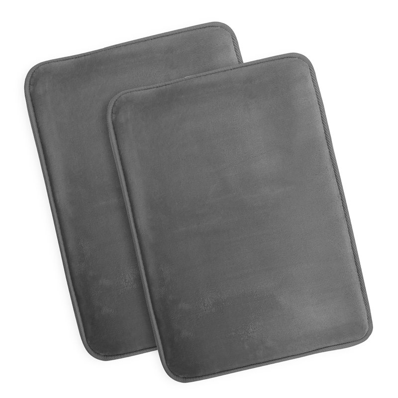Steph Luxury Ultra Soft and Absorbent Memory Foam Bath Rug Set with Non-Slip Backing (Set of 2) INCOMPLETE 