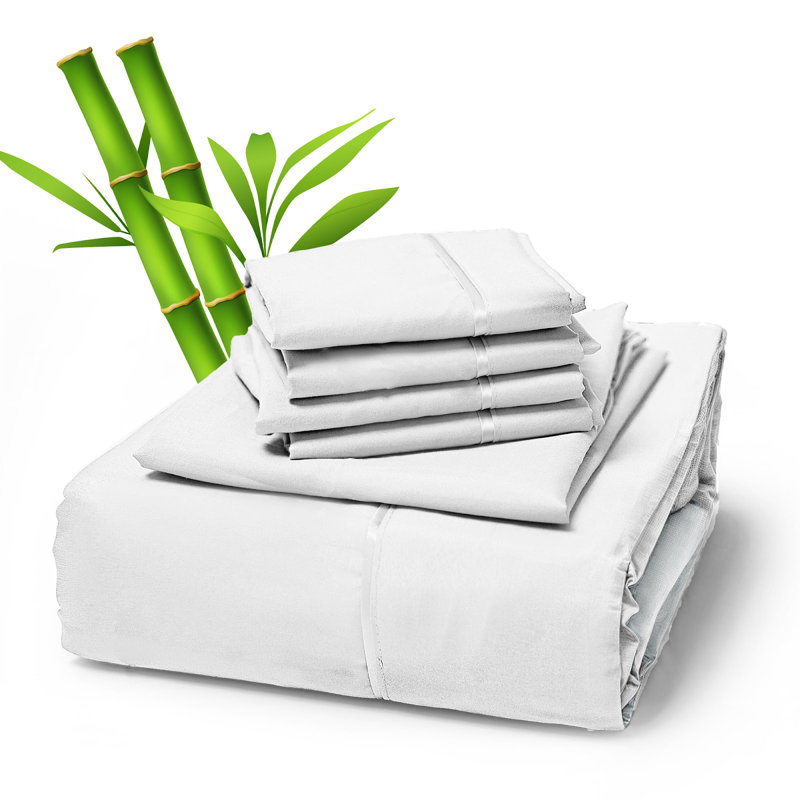 premium rayon from bamboo blend sheet set with deep pockets, cooling and breathable