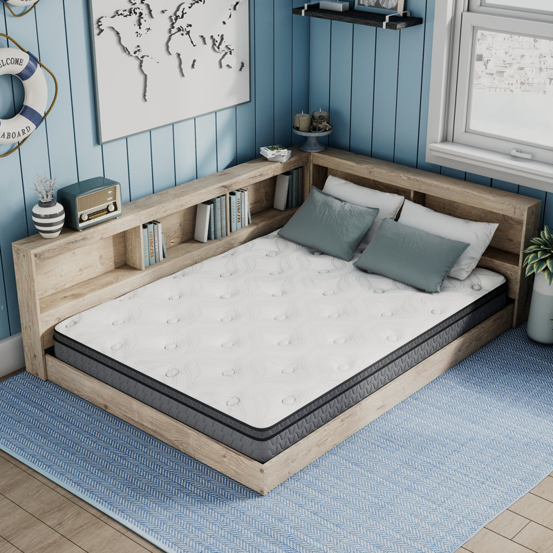 (incomplete) Karnova Platform Bed with Bookcase