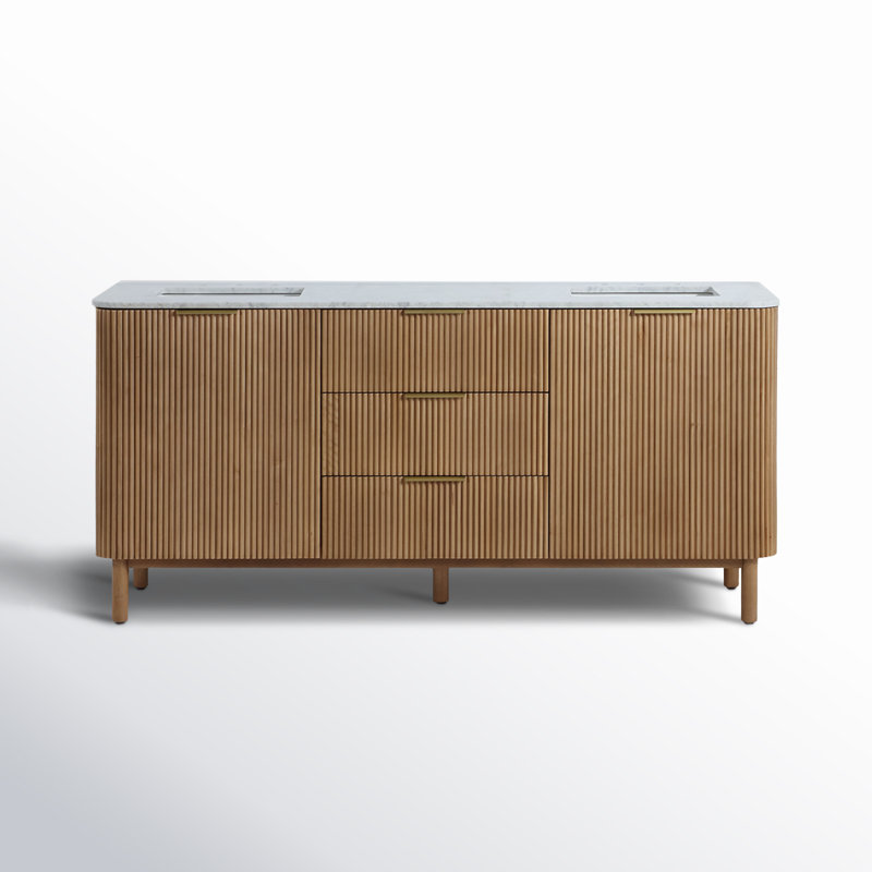 Nova 72" Marble Top Double Sink Vanity