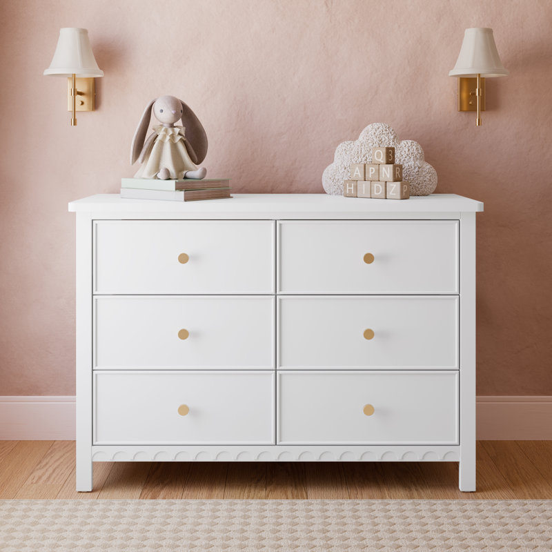sasha 6 drawer double dresser