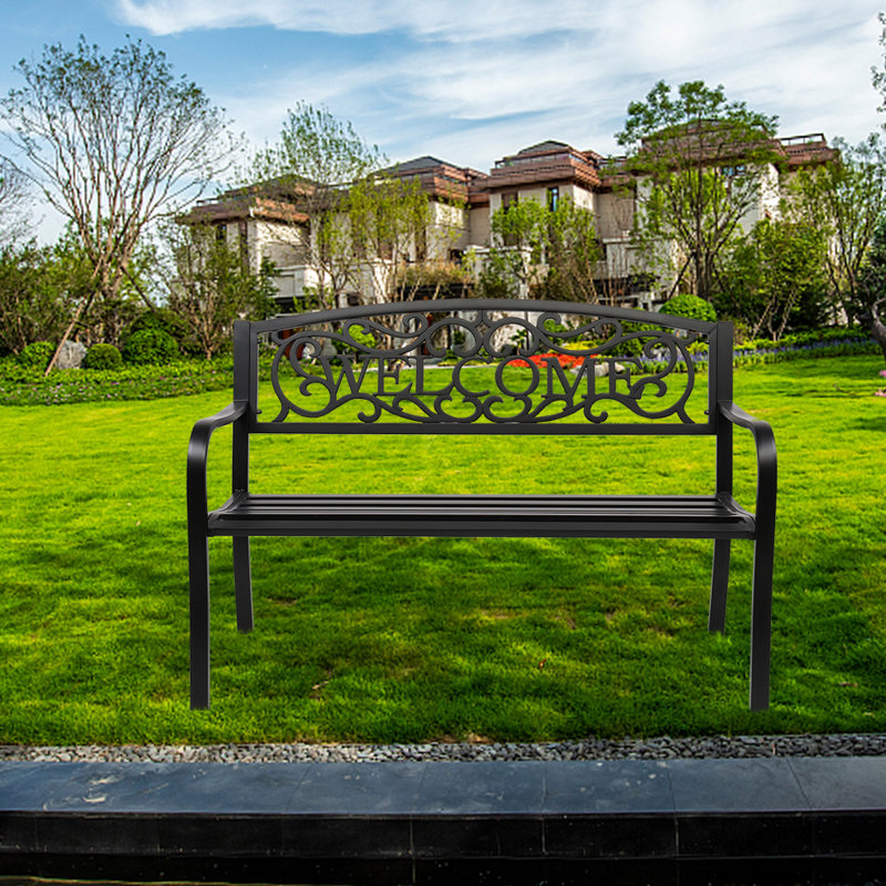 Duval Iron Outdoor Bench