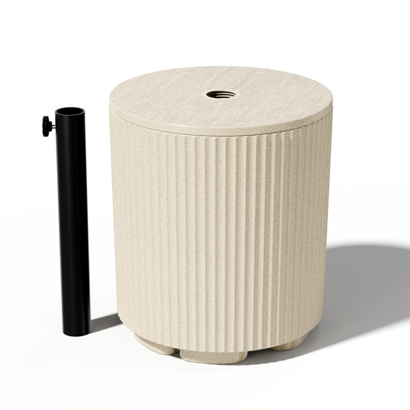 modern outdoor patio side table umbrella base