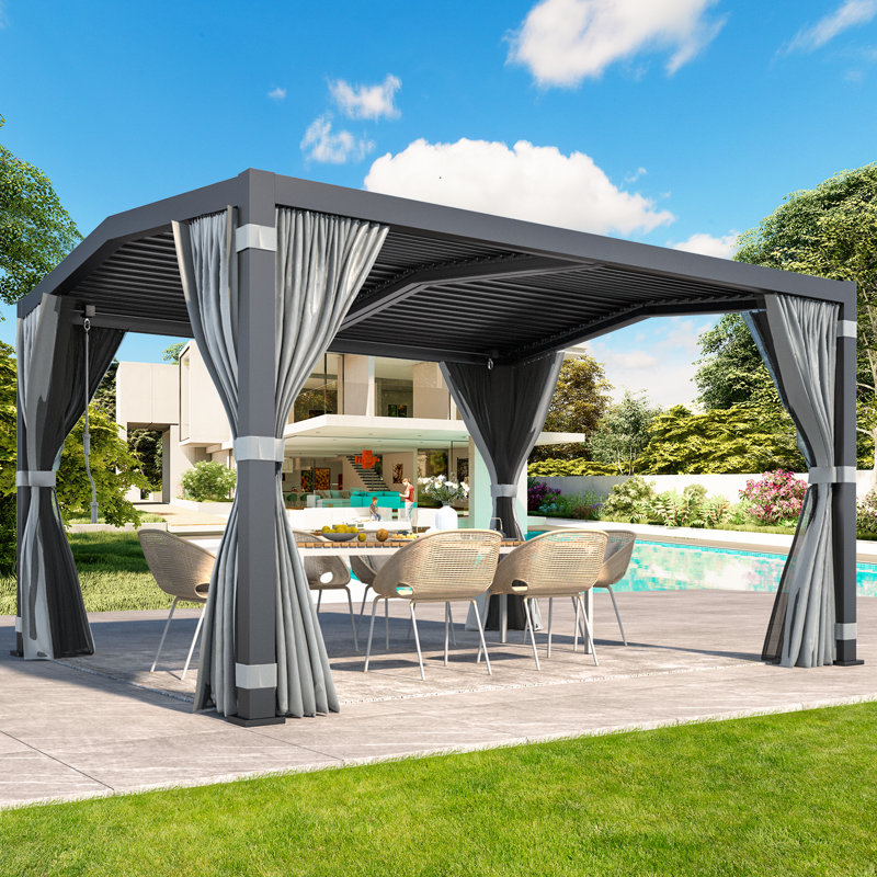13 ft. w x 11 ft. d aluminum pergola
incomplete 