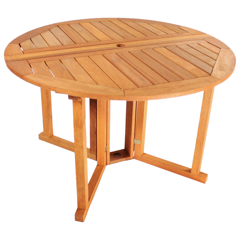 Kerlyn Malaysian Hardwood Gateleg Extendable Outdoor Dining Table
