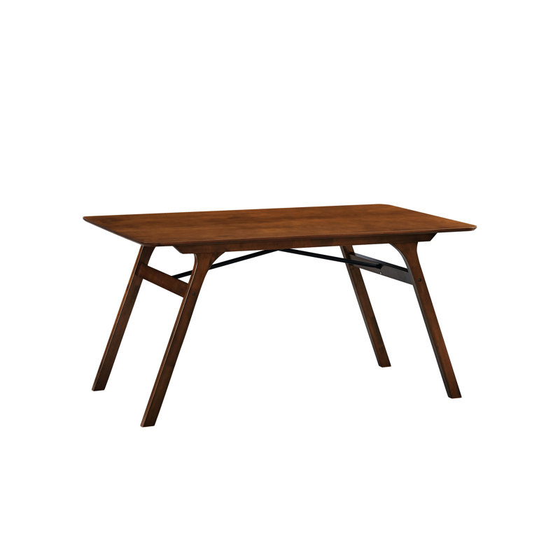 Kaela Walnut Finish Dining Table,Not Included Chairs,dining table,dining room table