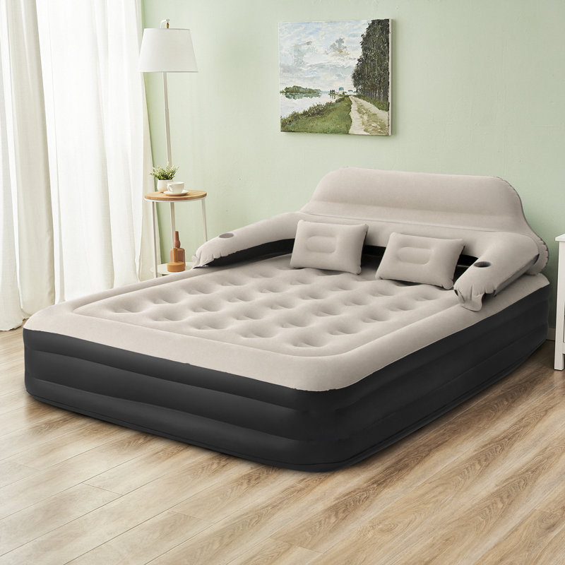 Rohrersville 15'' Air Mattress with Headboard and Air Pump