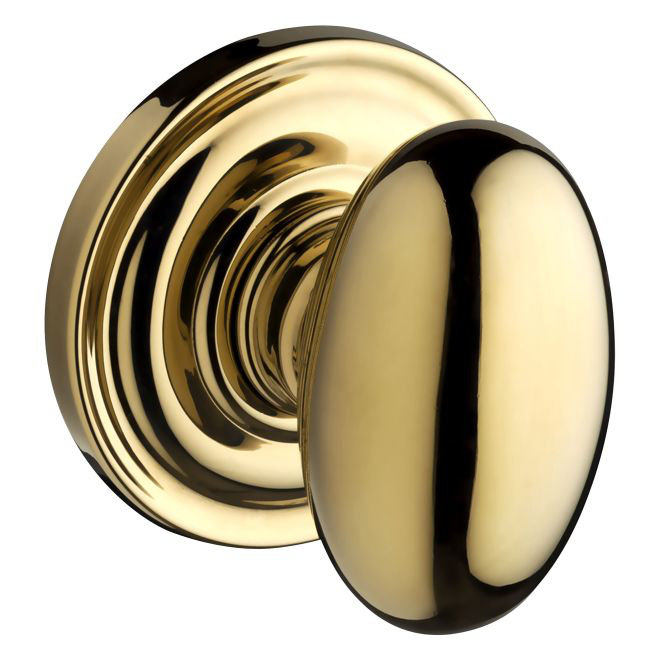 Ellipse Passage Door Knob with Traditional Round Rose