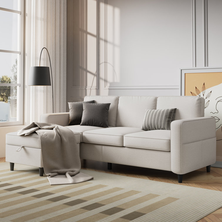 (incomplete) harkeerat 78\" upholstered sofa couch