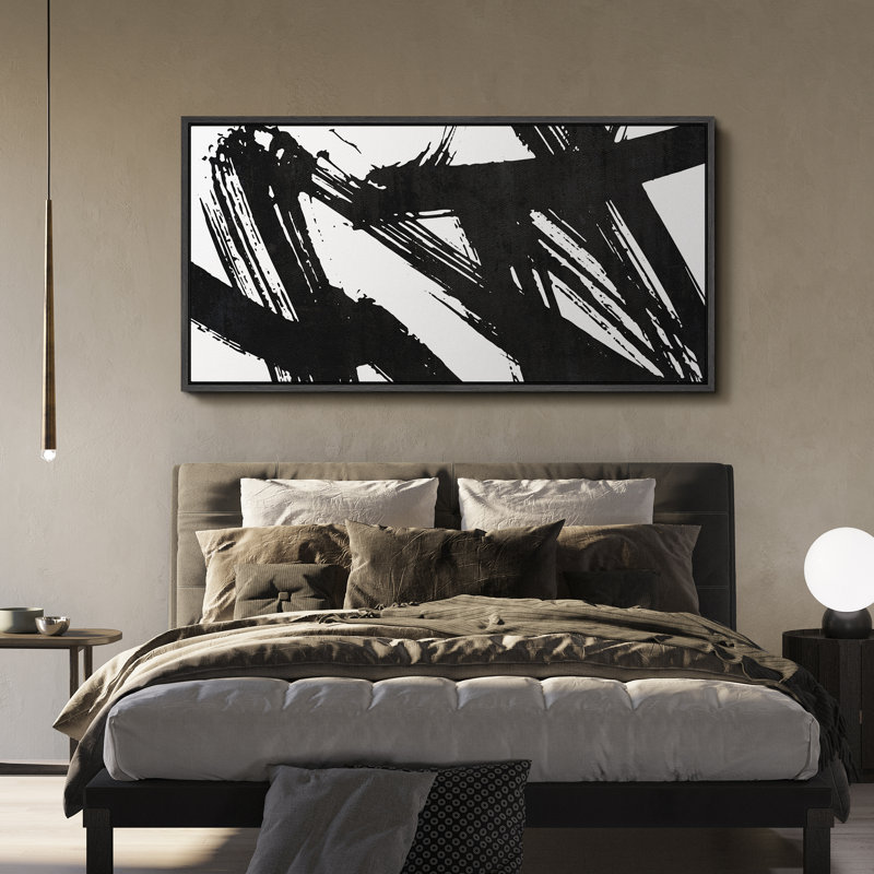 BAW " Dynamic Black And White Abstract Modern Art Relax Calm Warm Extra Large Pictures "